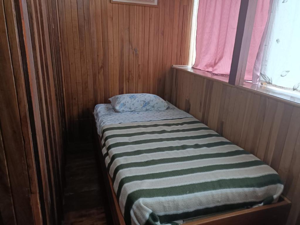 Family Room #7 — overview with twin bed and bunk beds